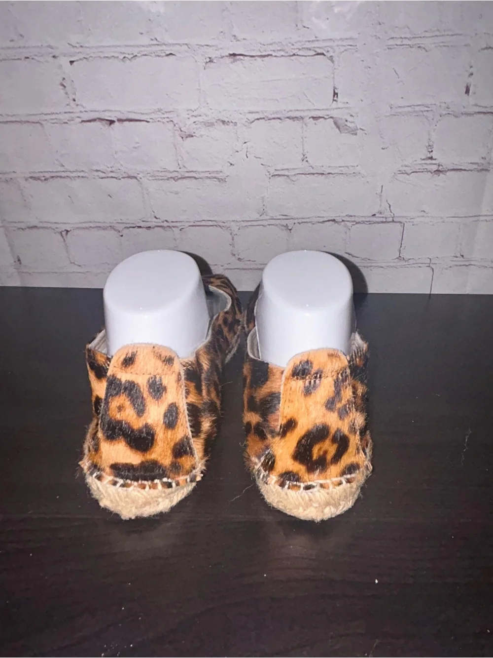 Manebi calf hair leopard‎ print espadrille women’s size 39/8.5